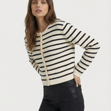 Lilah Cotton Stripe Cardi