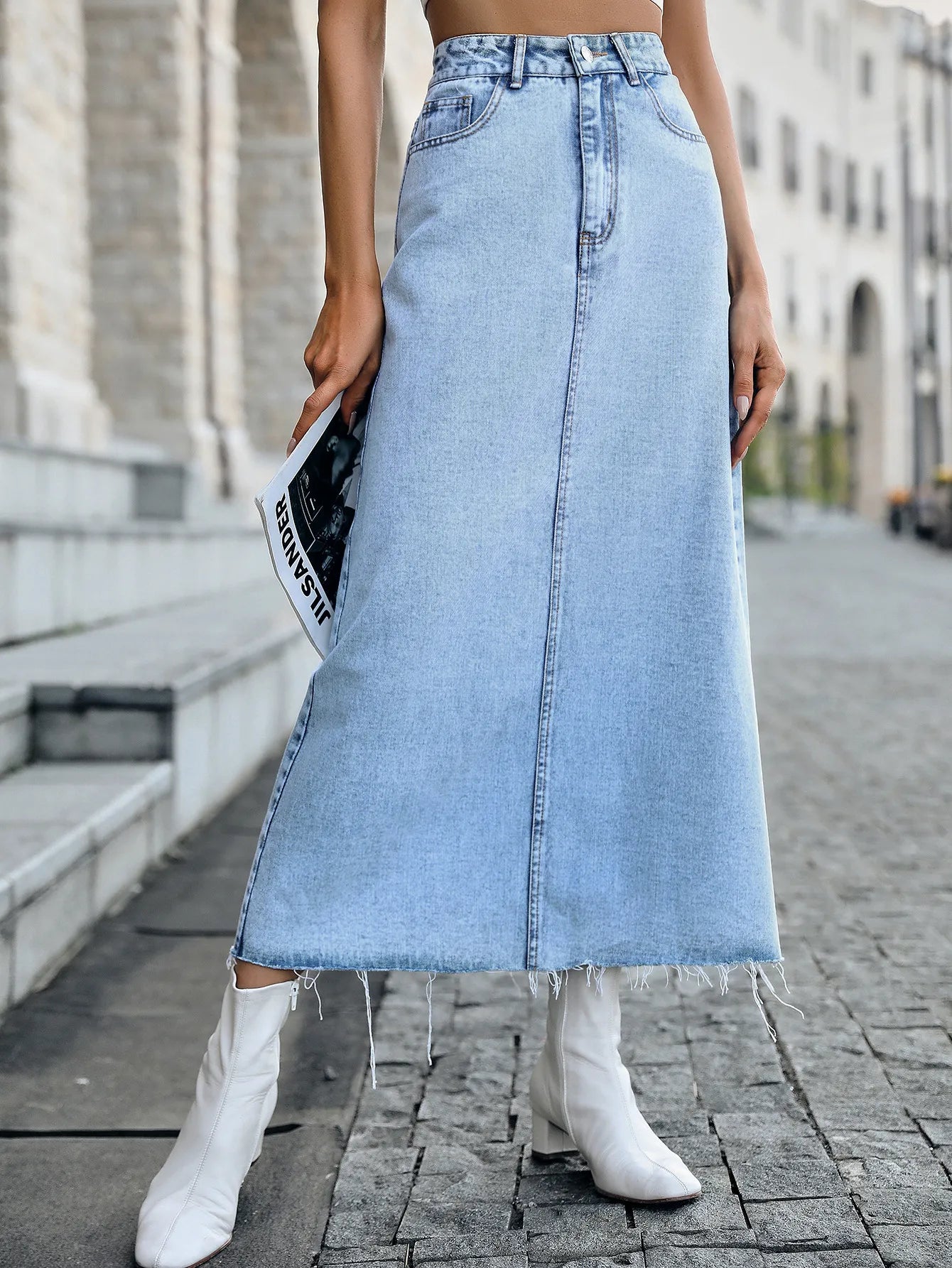 Caris Denim Skirt