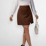 Fiora Faux Suede Mini Skirt