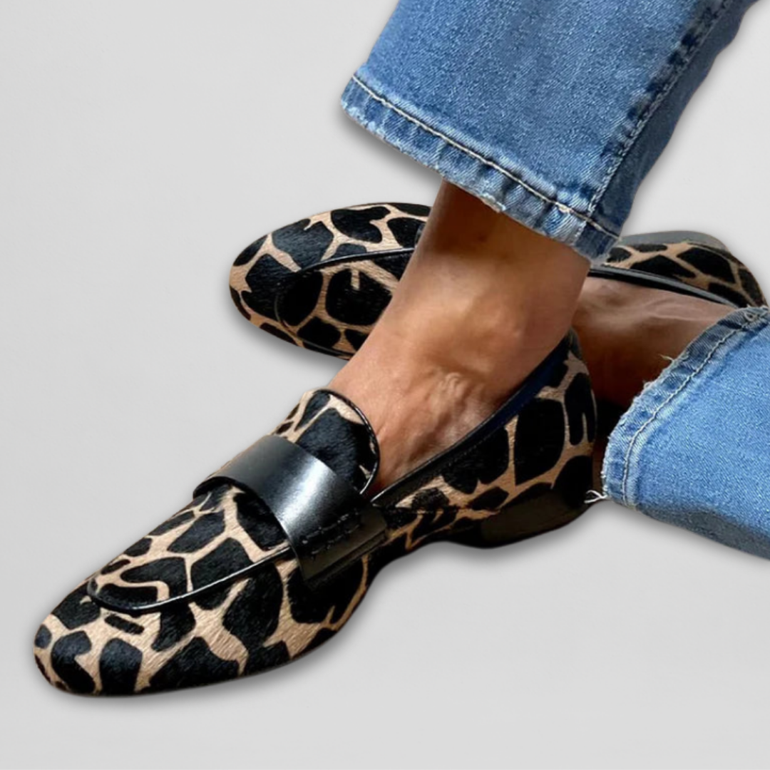 Katie | Ortopedinis Leopardinis Loaferis