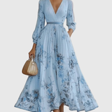 Siena™ - Elegantiška maxi suknelė su klostėmis