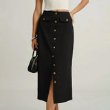 Elegant Retro Slimming Skirt