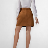 Fiora Faux Suede Mini Skirt