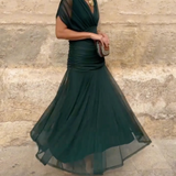 Lady™ - Elegantiška maxi suknelė šventiniams renginiams su V formos iškirpte