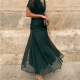 Lady™ - Elegantiška maxi suknelė šventiniams renginiams su V formos iškirpte
