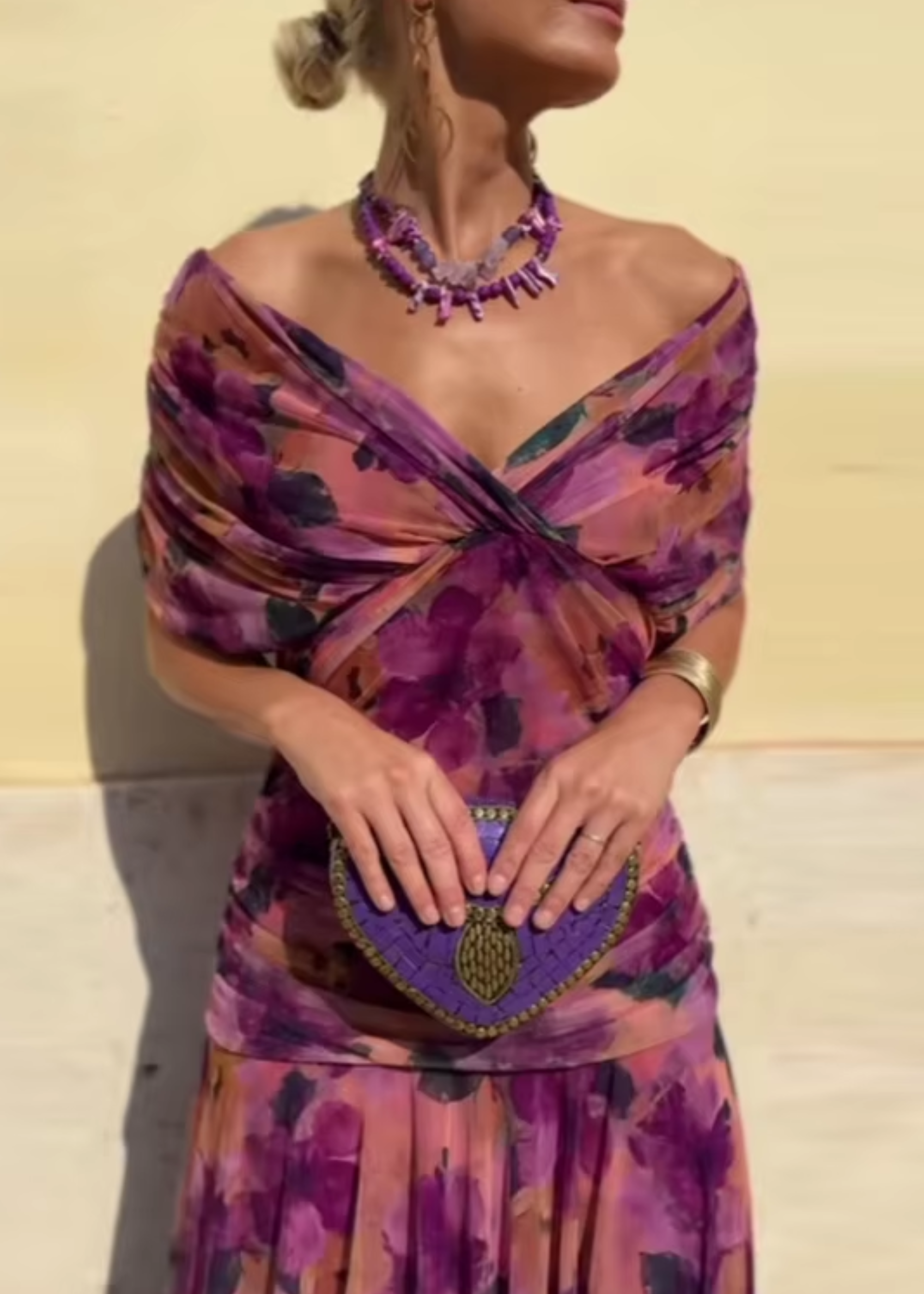 Lady™ - Elegantiška maxi suknelė šventiniams renginiams su V formos iškirpte