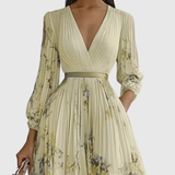 Siena™ - Elegantiška klostuota maxi suknelė