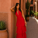 Vestido Manila em vermelho