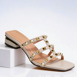 Odette™ | Sandalai su Kniedėmis