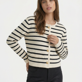 Lilah Cotton Stripe Cardi