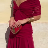 Lady™ - Elegantiška maxi suknelė šventiniams renginiams su V formos iškirpte