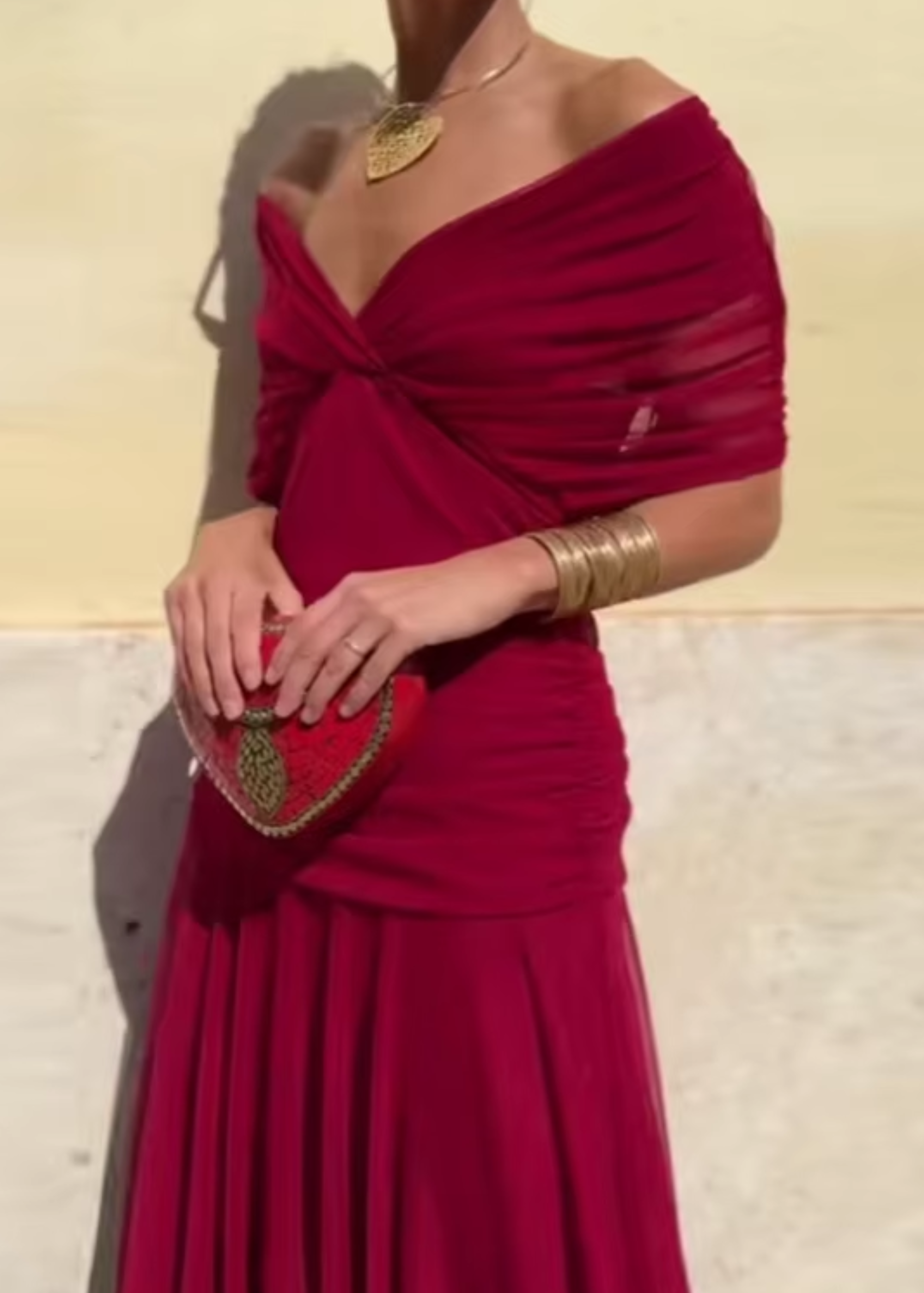 Lady™ - Elegantiška maxi suknelė šventiniams renginiams su V formos iškirpte