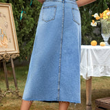 Caris Denim Skirt