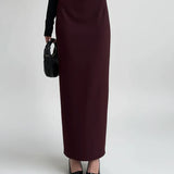 The Aisla Burgundy Skirt