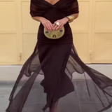 Lady™ - Elegantiška maxi suknelė šventiniams renginiams su V formos iškirpte