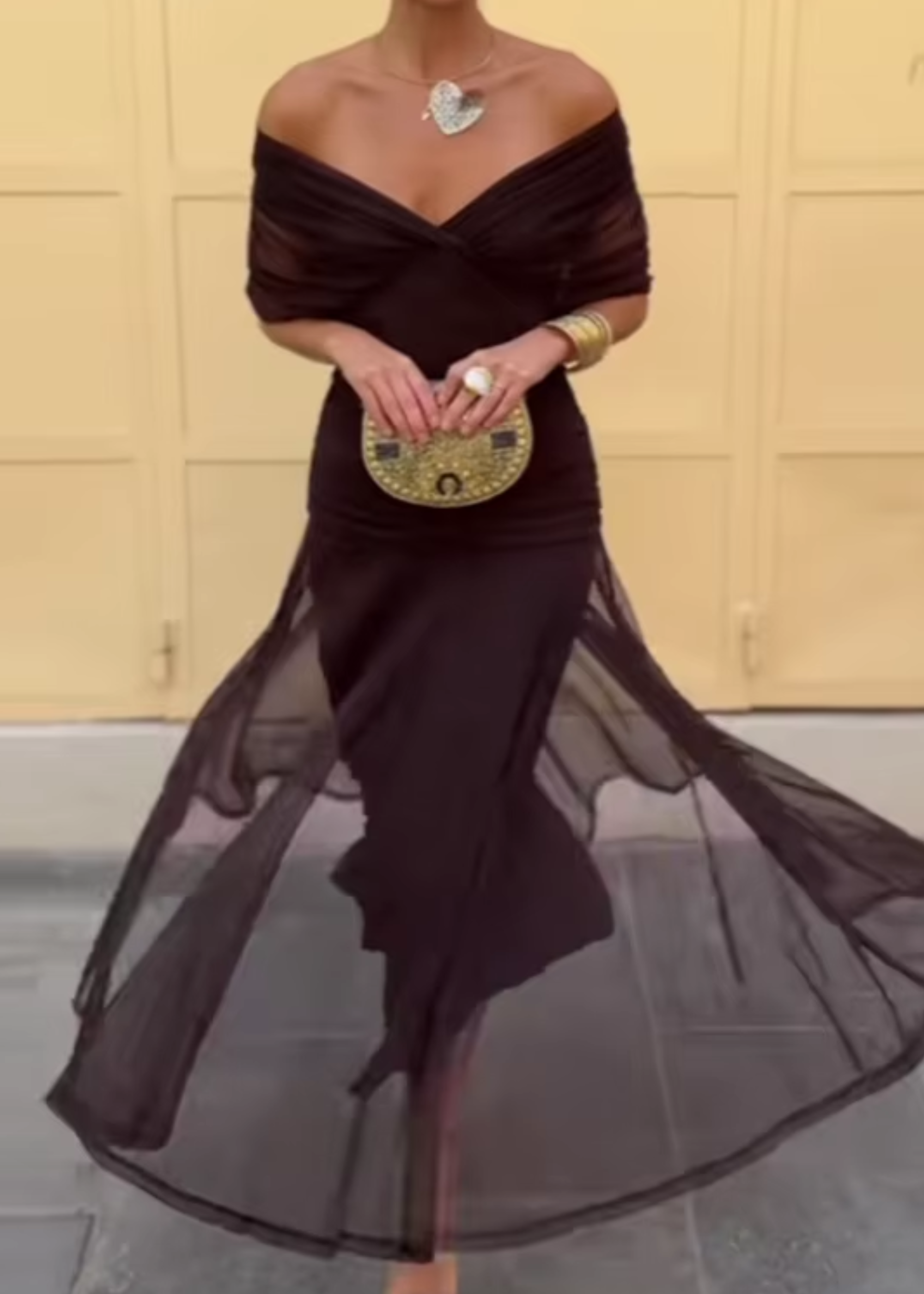 Lady™ - Elegantiška maxi suknelė šventiniams renginiams su V formos iškirpte