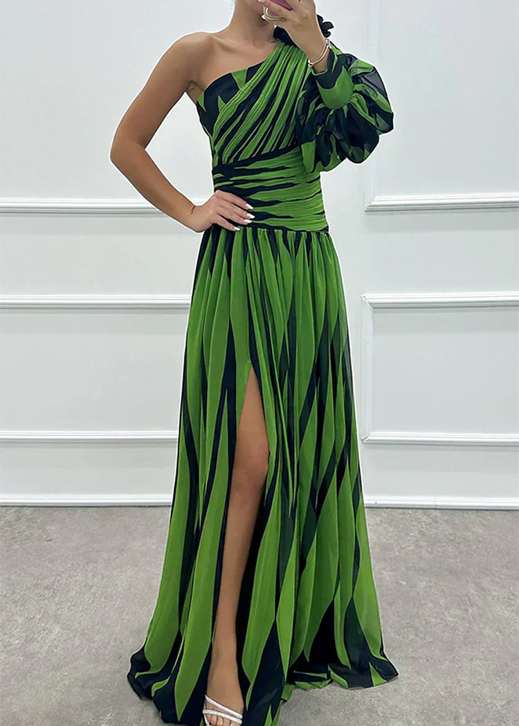Fenna™ - Elegantiška ilga suknelė su vienu petnešu