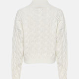 Boat Neck Cable Knit Sweater