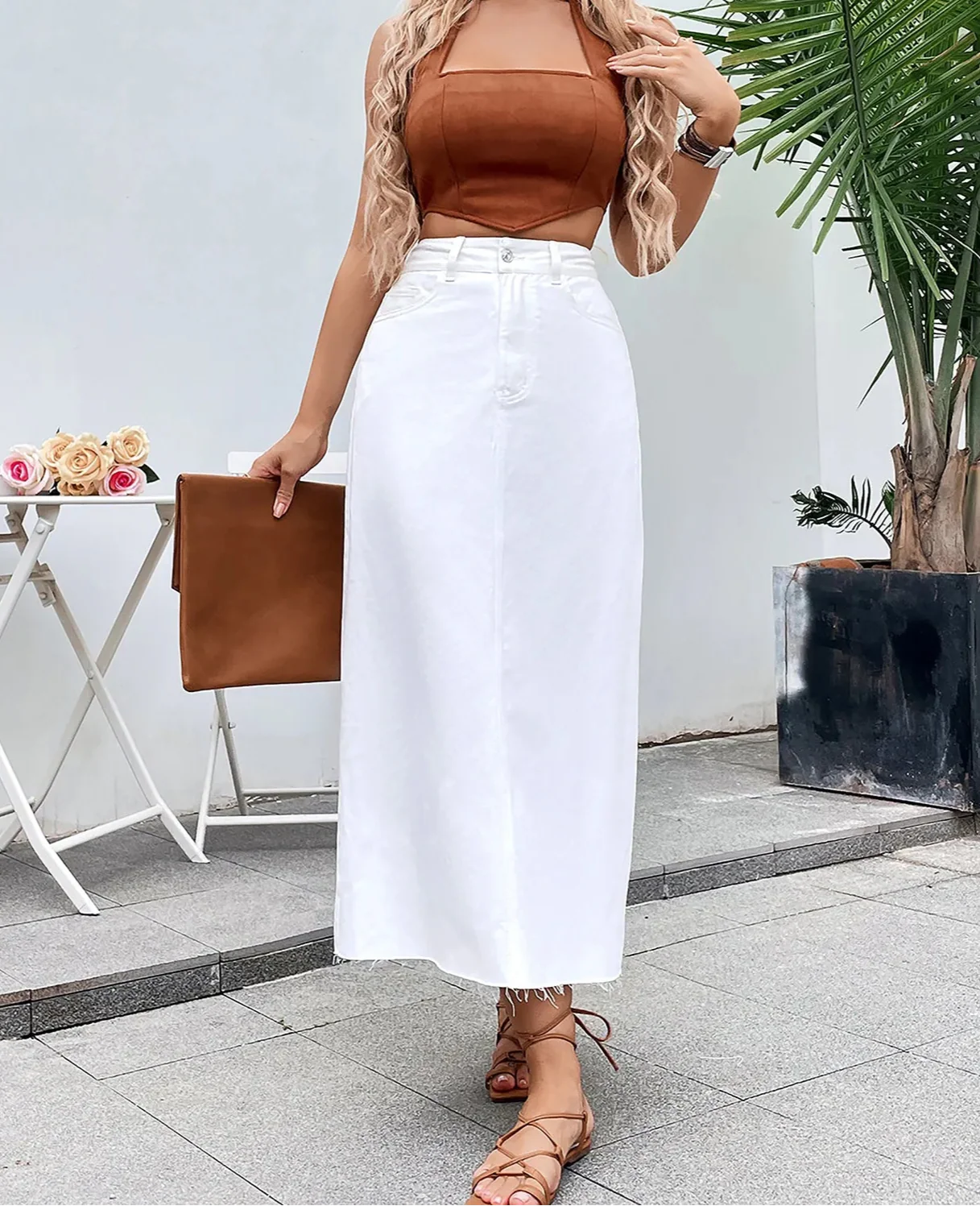 Caris Denim Skirt