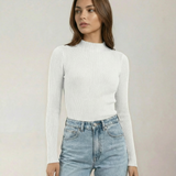 The Sable Mock Neck Top