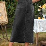 Caris Denim Skirt
