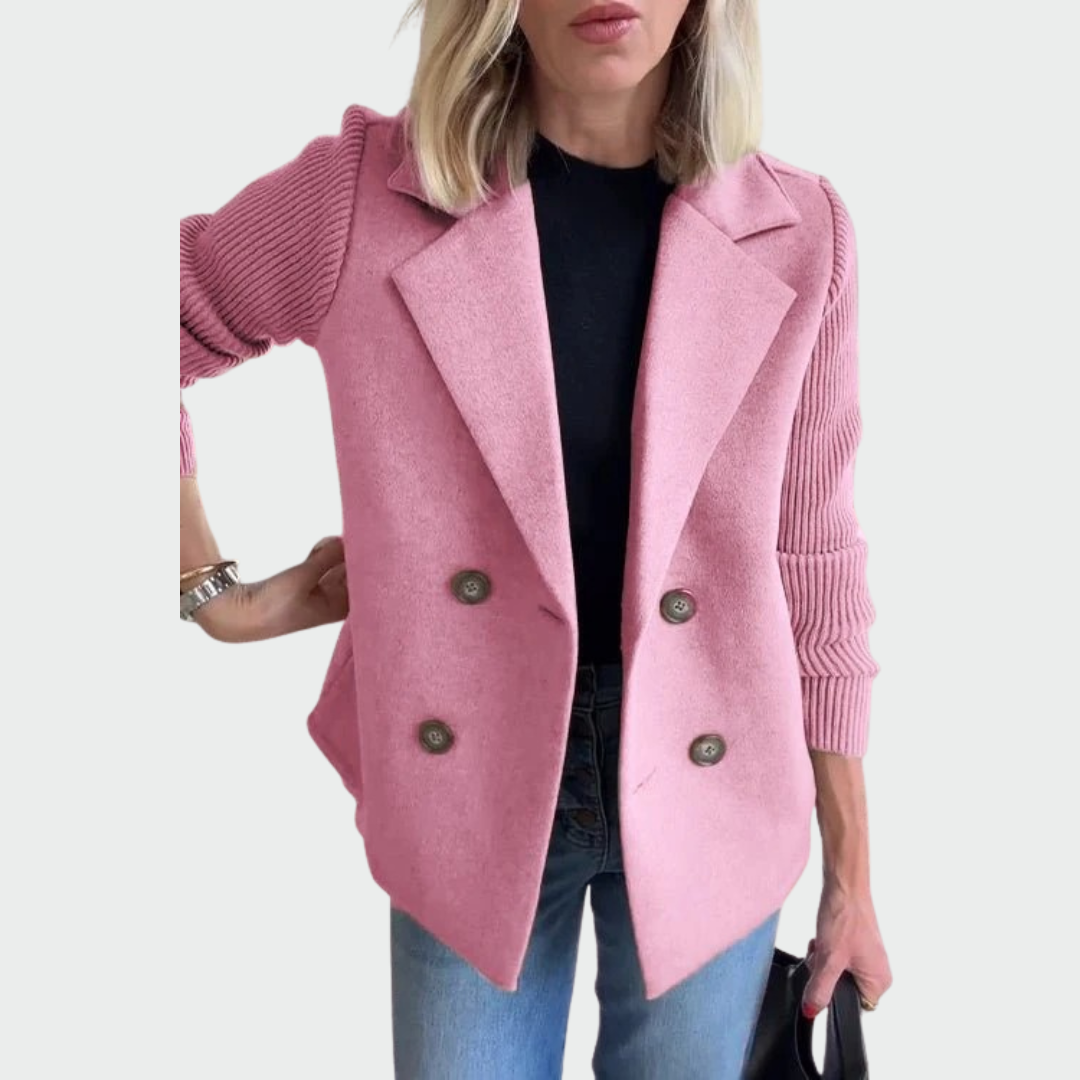 Eglė™ – megztinis-švarkelis rudeninis elegantiškas
