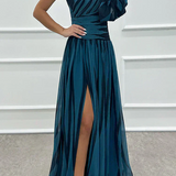 Fenna™ - Elegantiška ilga suknelė su vienu petnešu