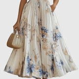 Siena™ - Elegantiška klostuota maxi suknelė