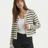 Lilah Cotton Stripe Cardi