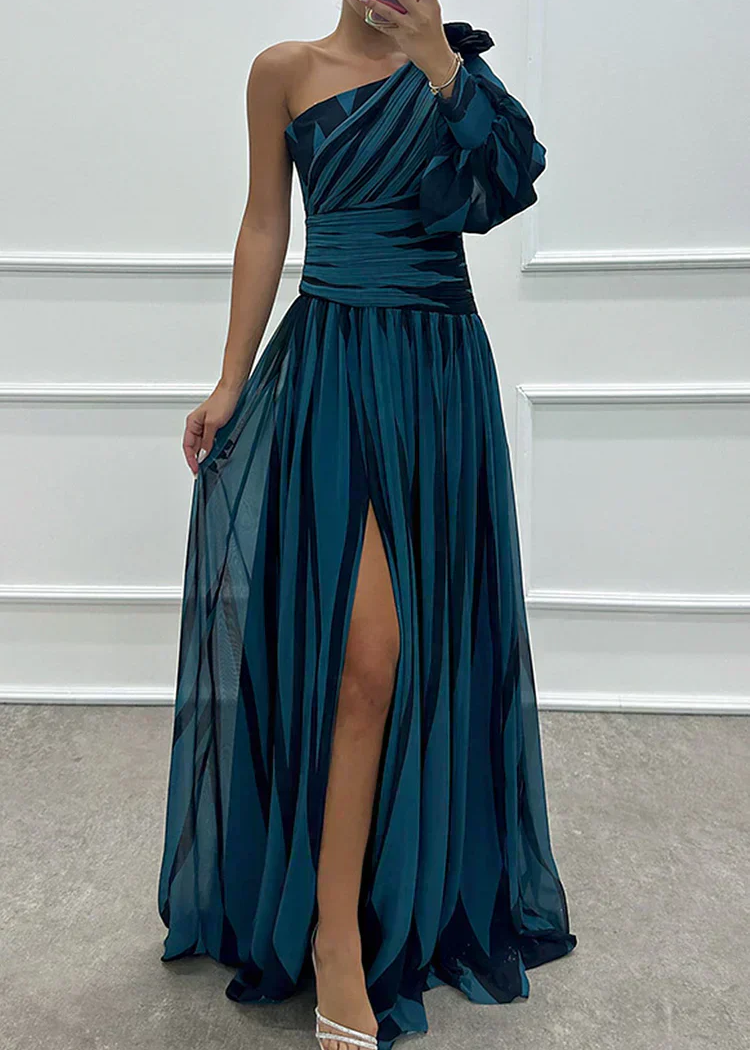 Fenna™ - Elegantiška ilga suknelė su vienu petnešu