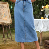 Caris Denim Skirt
