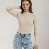The Sable Mock Neck Top