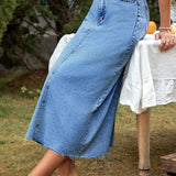 Caris Denim Skirt