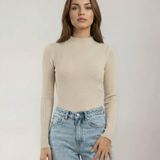The Sable Mock Neck Top