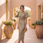 Antonella | Vestito elegante in tessuto leggero e fluido