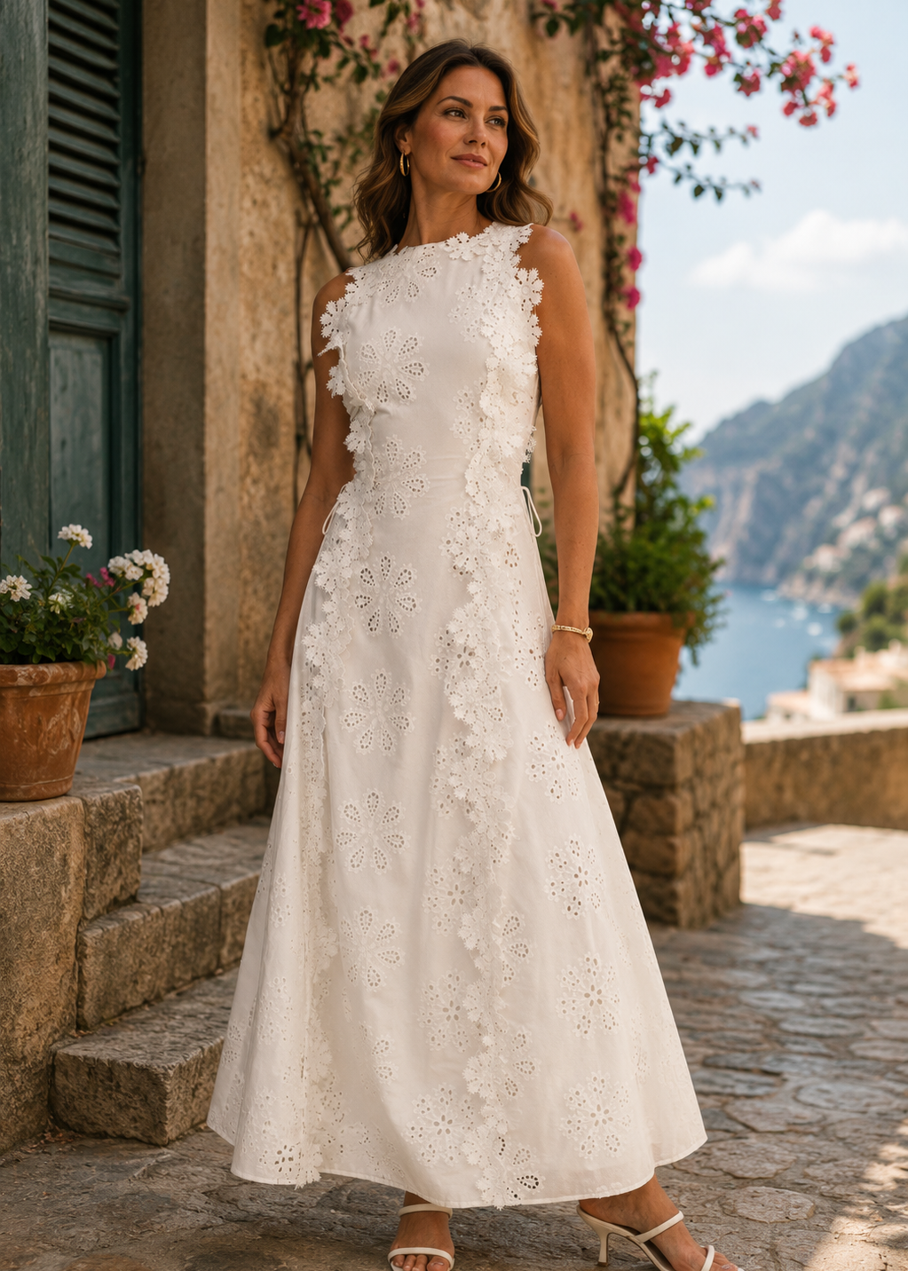 Della | Elegante Abito Maxi Ricamato
