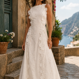 Dalia | Elegantiška ilga siuvinėta suknelė