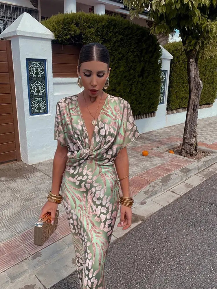 Clarandra™ | Copper Midi Suknelė
