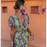 Lieke™ - Spalvinga vasarinė suknelė su raštu