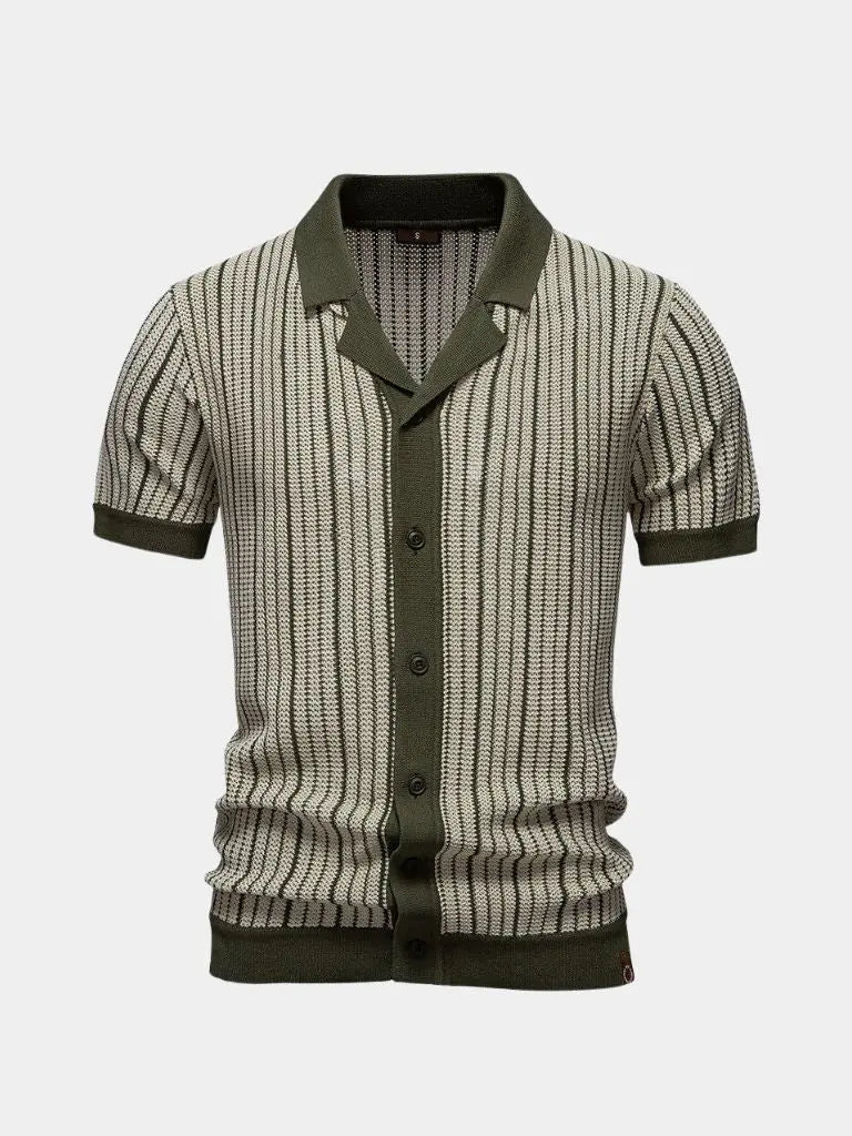 Laurits™ | Dryžuotas Megztinis Polo