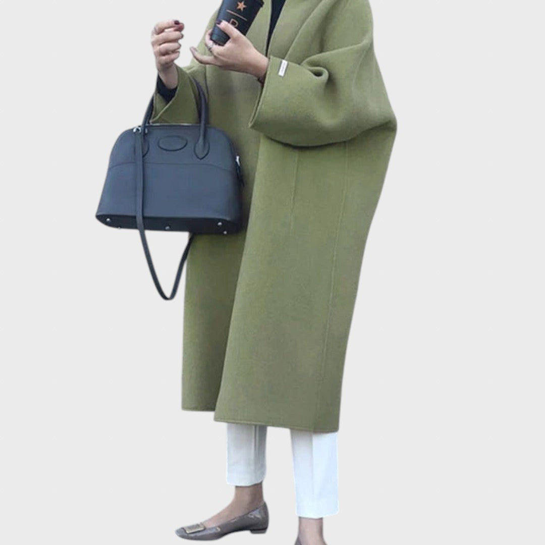 Lukrecija | Elegantiškas ilgas vilnonis paltas