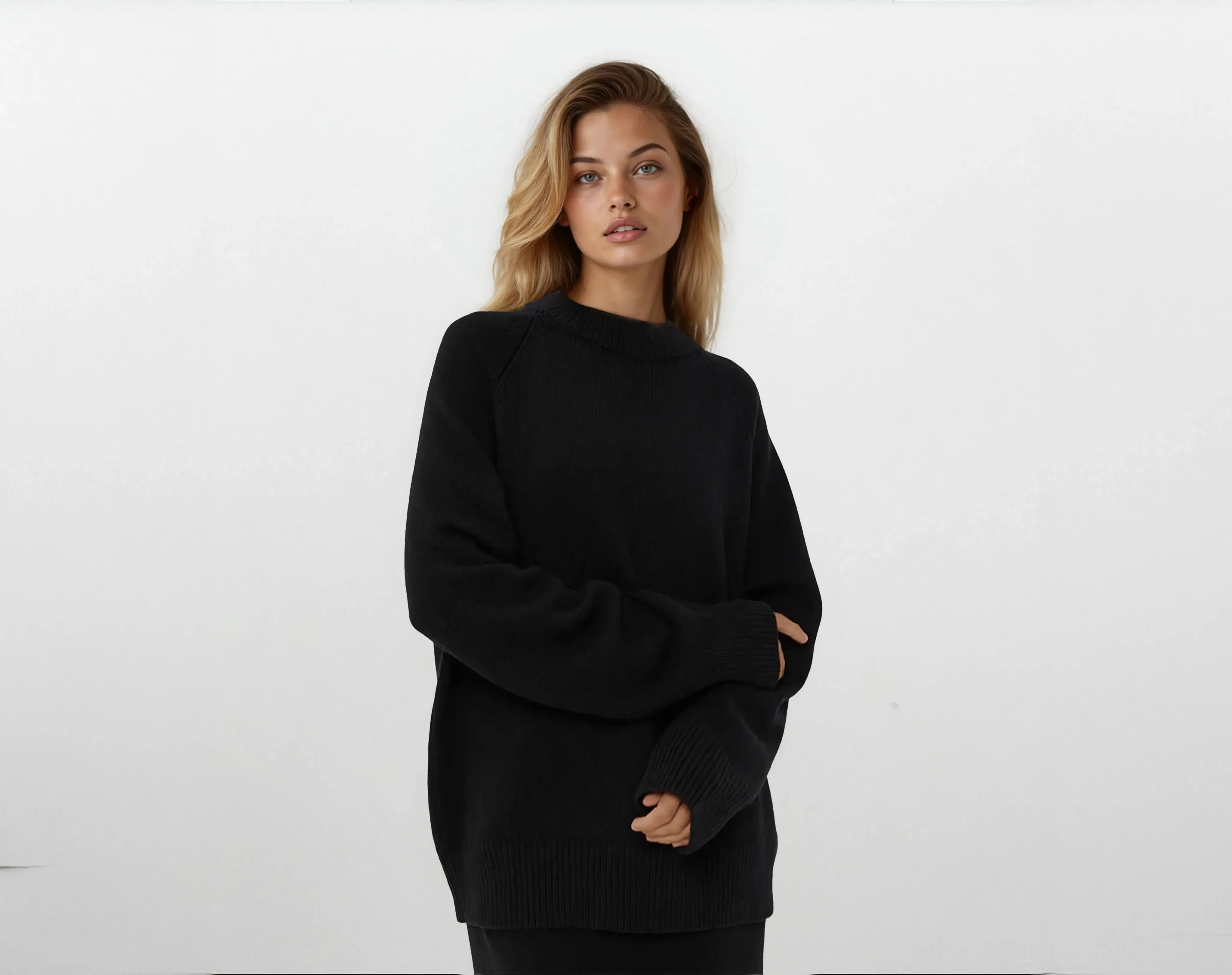 Lauria Wool Blend Knit Sweater