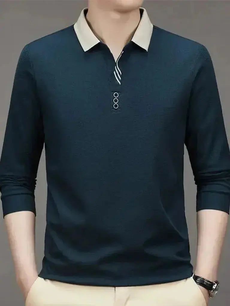 René™ | Elegantiška Ilgomis Rankovėmis Polo