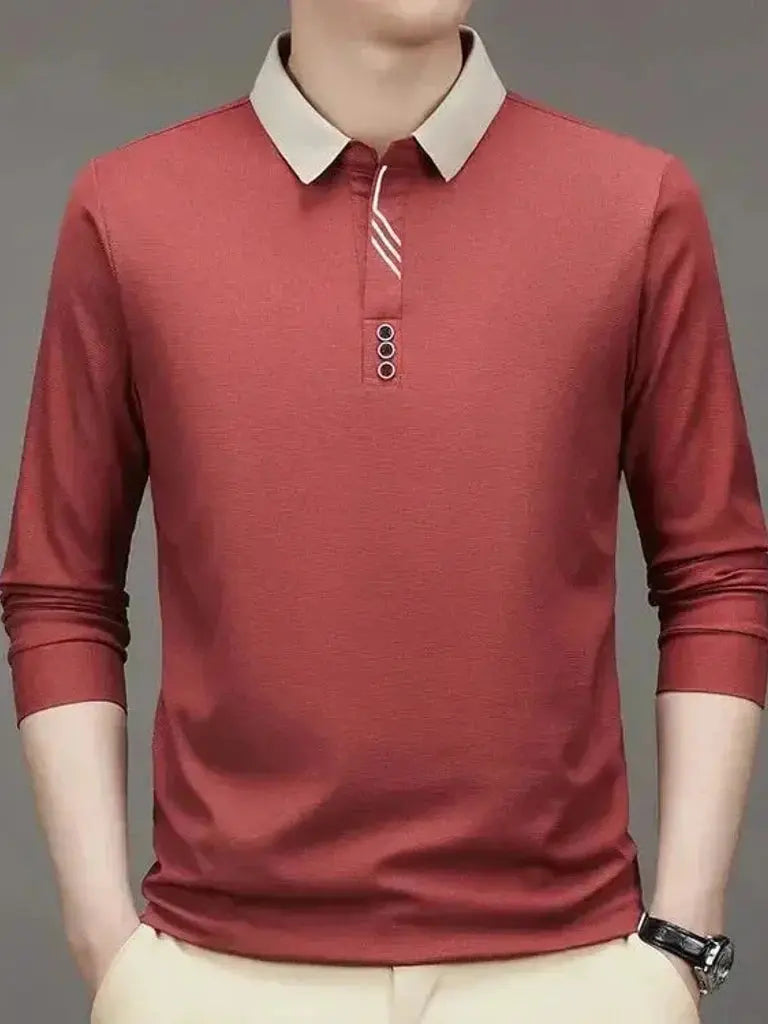 René™ | Elegantiška Ilgomis Rankovėmis Polo