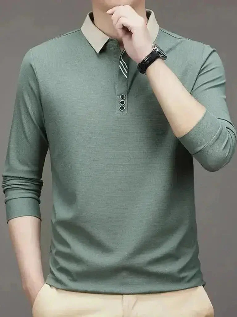 René™ | Elegantiška Ilgomis Rankovėmis Polo