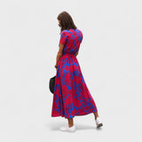 Rožinis Lirio Suknelė - Boho Chic Stilius