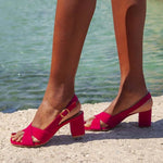 Celeste | Blaue Sommerschuhe Sandalen