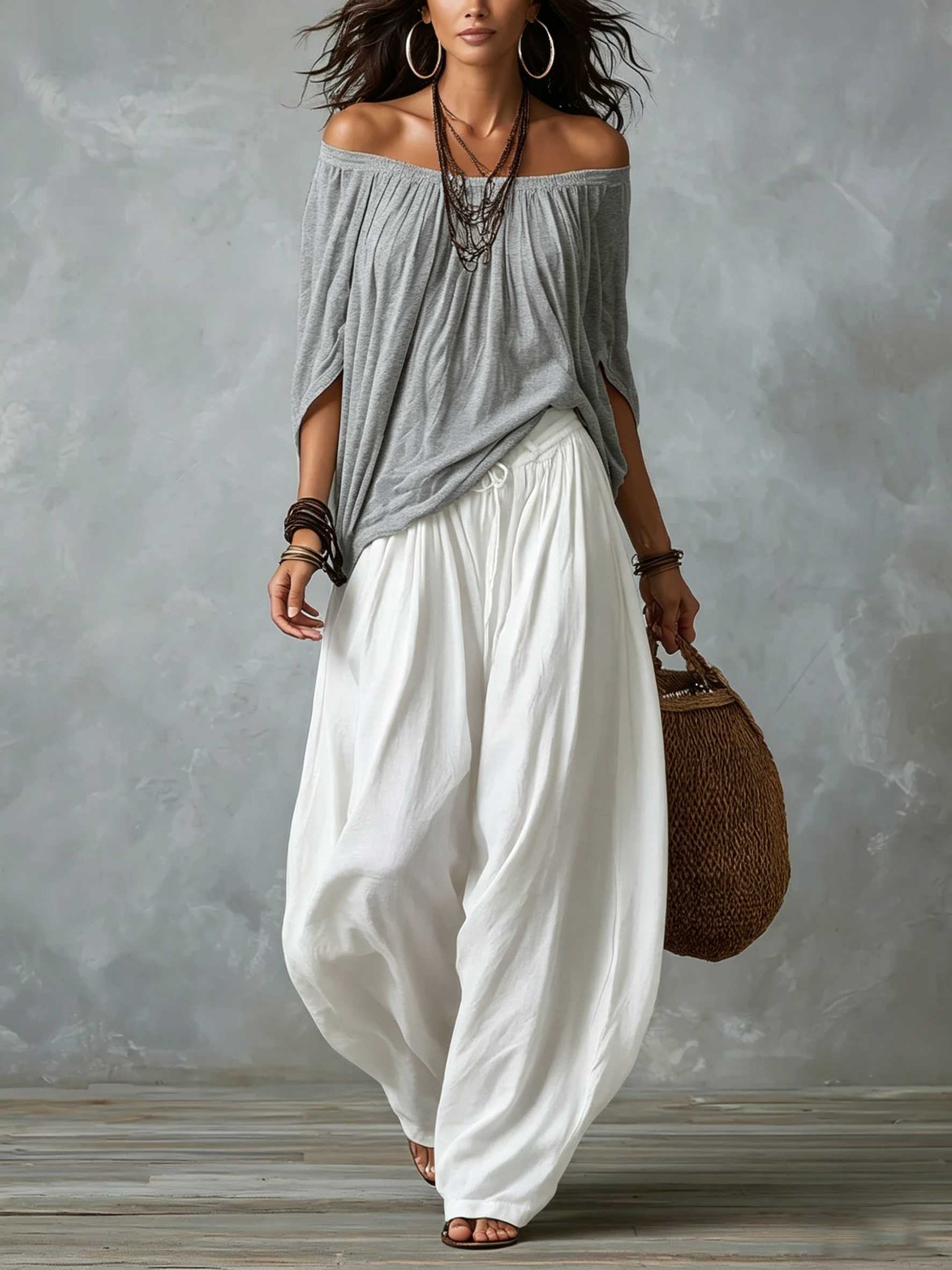 Faustina | Vientisas boho komplektas