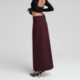 The Aisla Burgundy Skirt