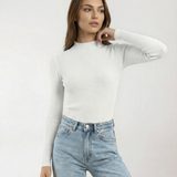 The Sable Mock Neck Top